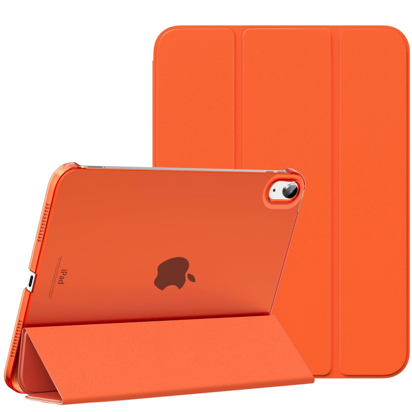 MoKo for iPad (A16) 11th Generation Case 11 Inch 2025, iPad 10th Generation Case 10.9 Inch 2022, Slim Stand Hard PC Translucent Back Shell Smart Cover, Support Touch ID, Auto Wake/Sleep, Navy Blue
