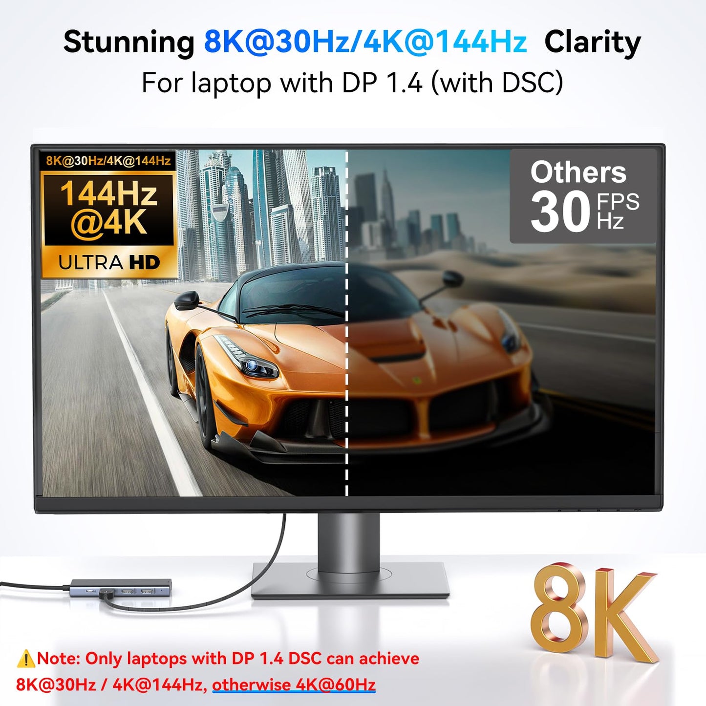 USB C Docking Station Dual Monitor Adapter for Dell HP, Laptop Docking Station 3 Monitors Quad Display USB C Hub Dongle to 4K HDMI+DP+VGA,3 USB2.0,100W PD,8 in 1 Thunderbolt Dock for Lenovo,Surface