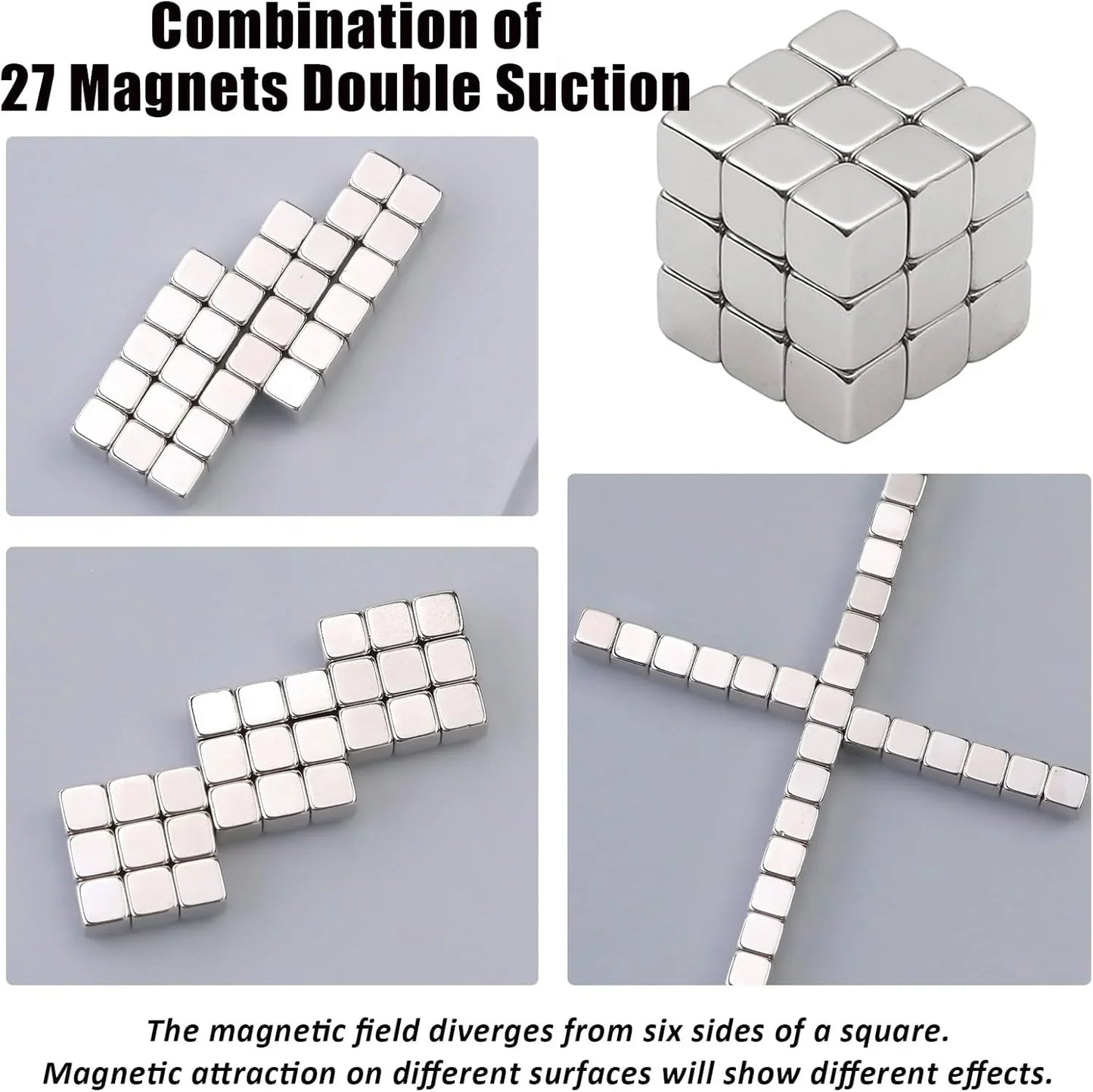 27Pcs -Cat Eye Nail Magnet Tool Square Magnet-3