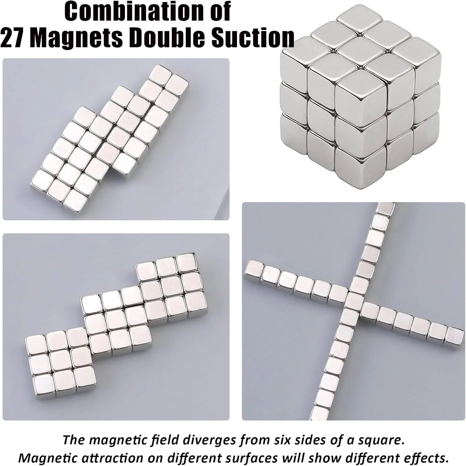 27Pcs -Cat Eye Nail Magnet Tool Square Magnet-3