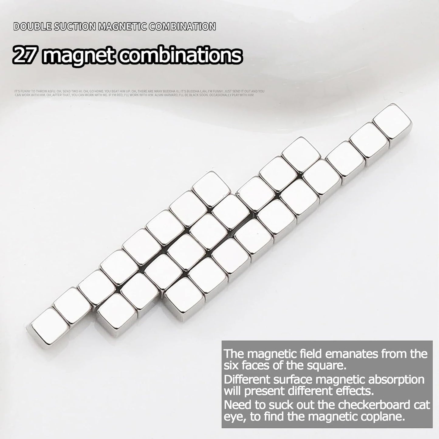 27Pcs -Cat Eye Nail Magnet Tool Square Magnet-1