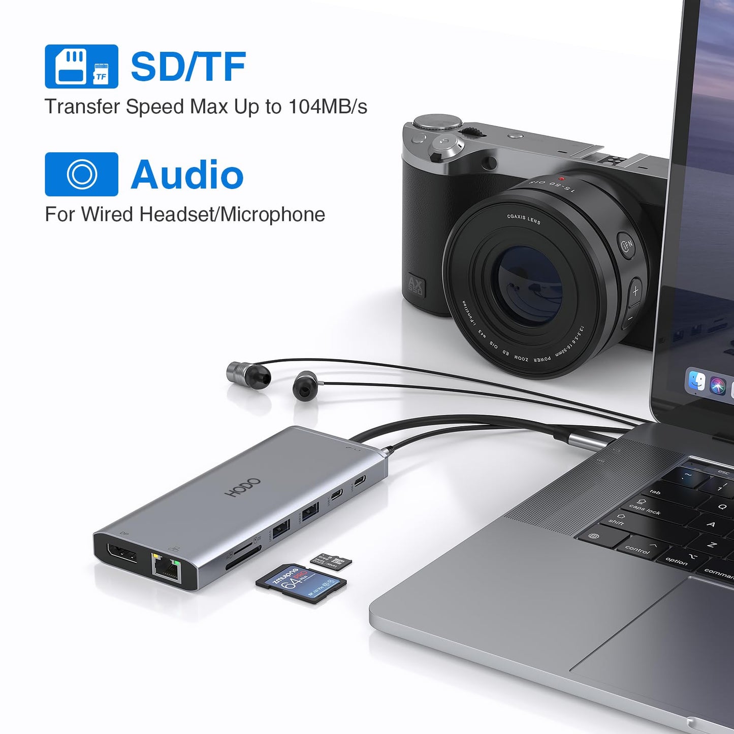 USB C Docking Station Dual Monitor Adapter for Dell HP, Laptop Docking Station 3 Monitors Quad Display USB C Hub Dongle to 4K HDMI+DP+VGA,3 USB2.0,100W PD,8 in 1 Thunderbolt Dock for Lenovo,Surface