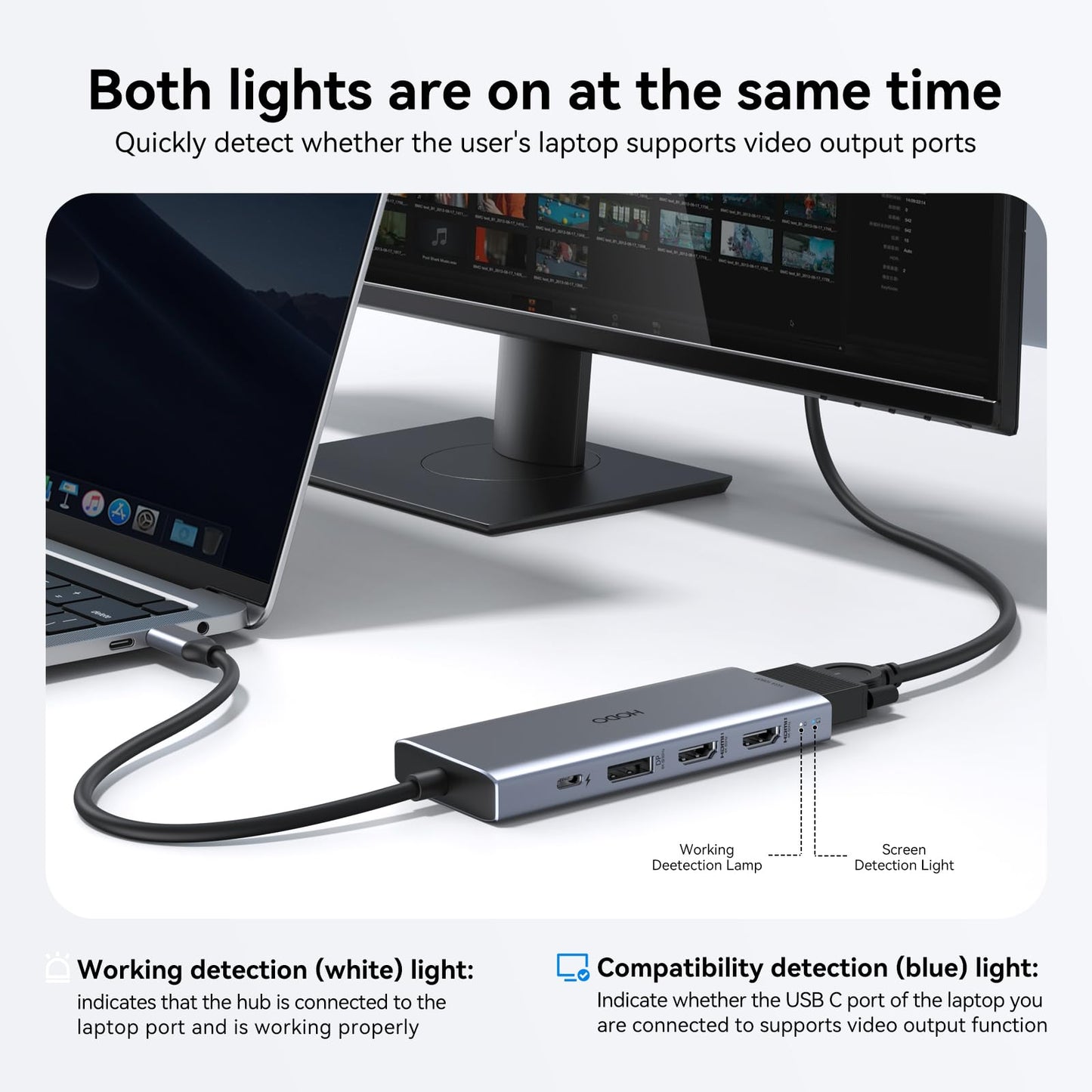 USB C Docking Station Dual Monitor Adapter for Dell HP, Laptop Docking Station 3 Monitors Quad Display USB C Hub Dongle to 4K HDMI+DP+VGA,3 USB2.0,100W PD,8 in 1 Thunderbolt Dock for Lenovo,Surface