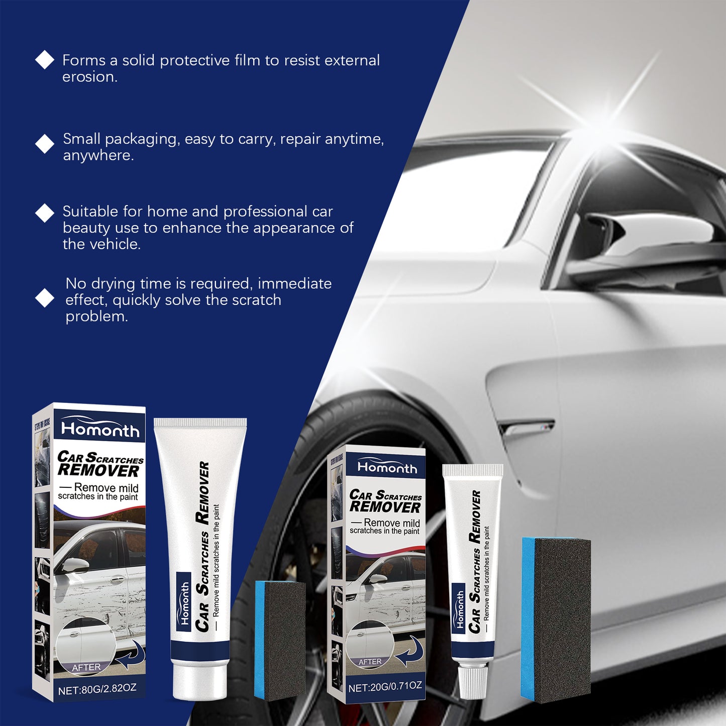 Automotive Scratch Care Agent Removing Marks Abrasive Paint Polishing Wax Car Scratch Repair