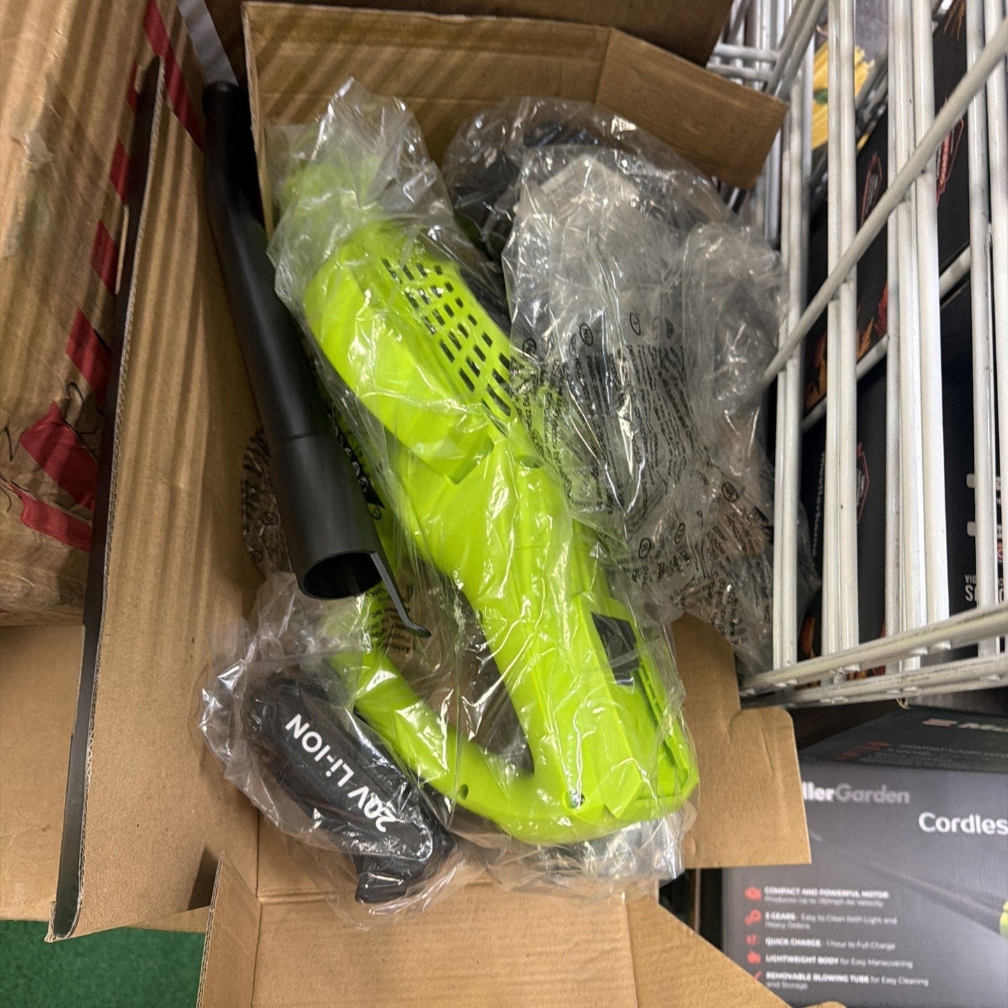 Mueller UltraStorm Leaf Blower Cordless Electric, 140 MPH 20 V Motor, OPEN BOX
