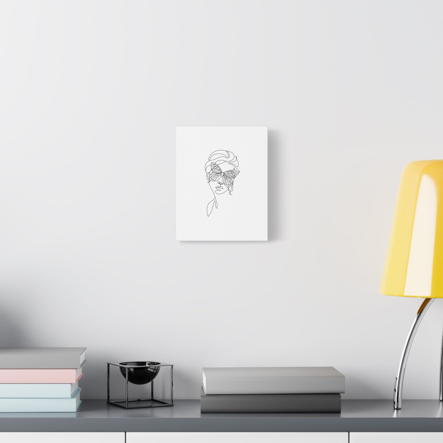 Minimalist Butterfly Canvas Art, Modern Home Decor, Gift for Nature Lovers, Wall Art for Women, Inspirational Wall Art