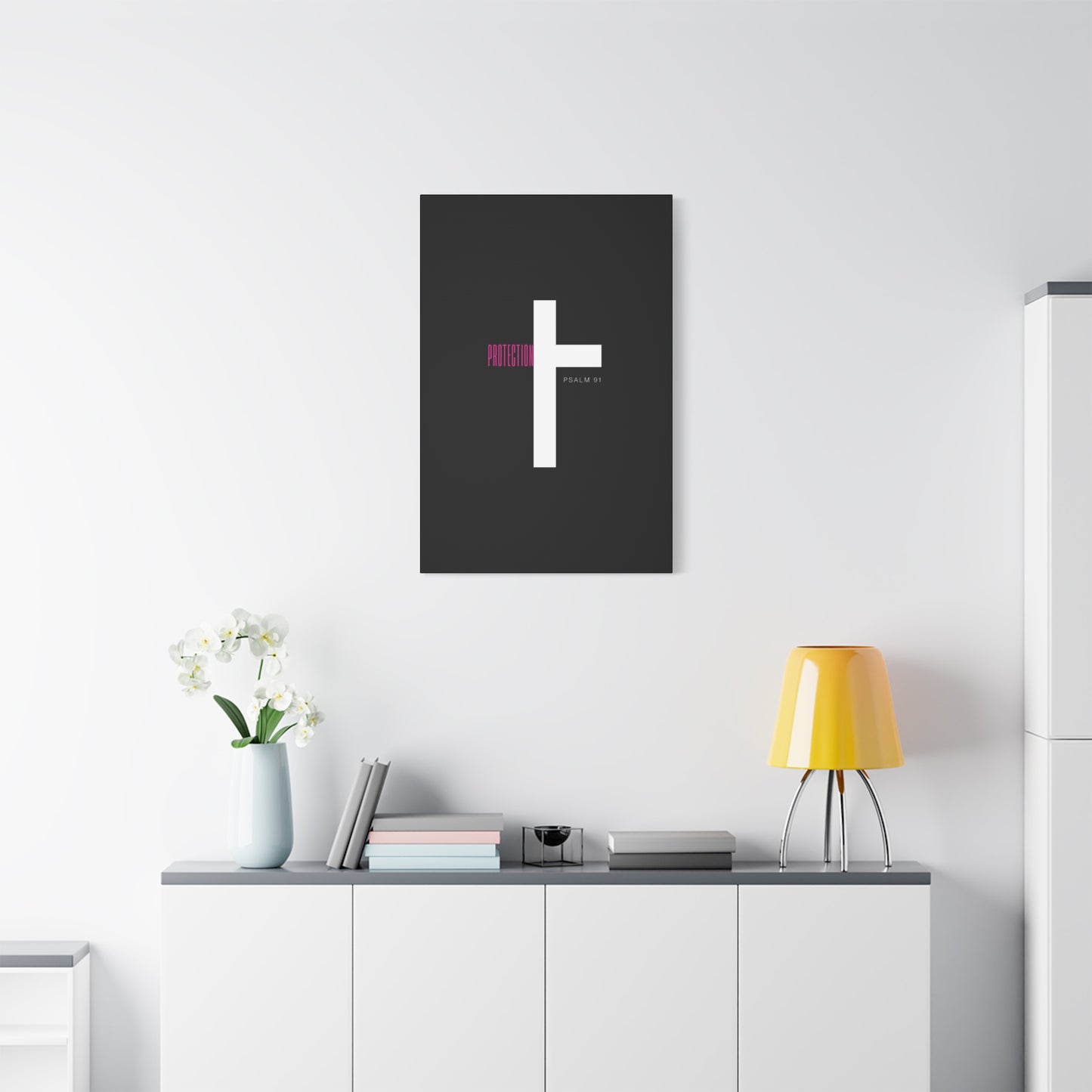 Faith-Inspired Canvas Print - Psalm 91, Home Decor, Wall Art, Christian Gift, Inspirational Decoration