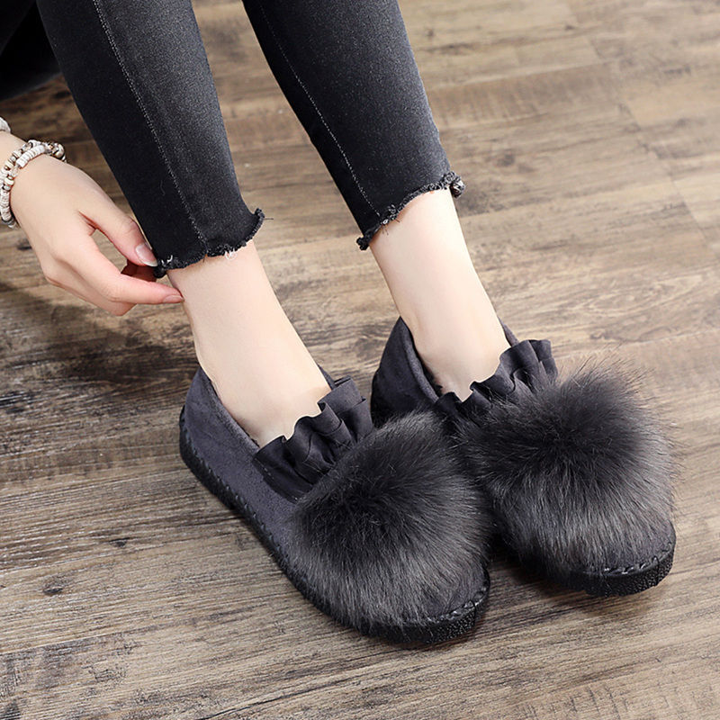 Womens Cotton Fleece Winter Shoes