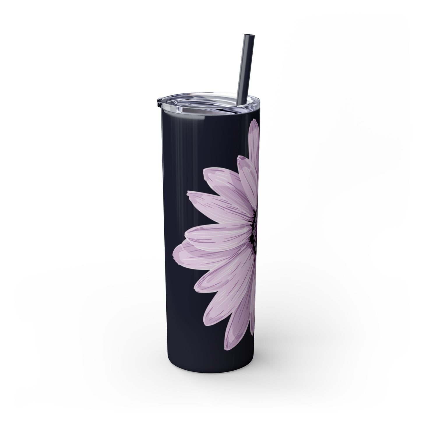 Floral Skinny Tumbler, 20oz - Stylish Drinkware for Home, Office, Gifts, Party Favors, Spring Decor