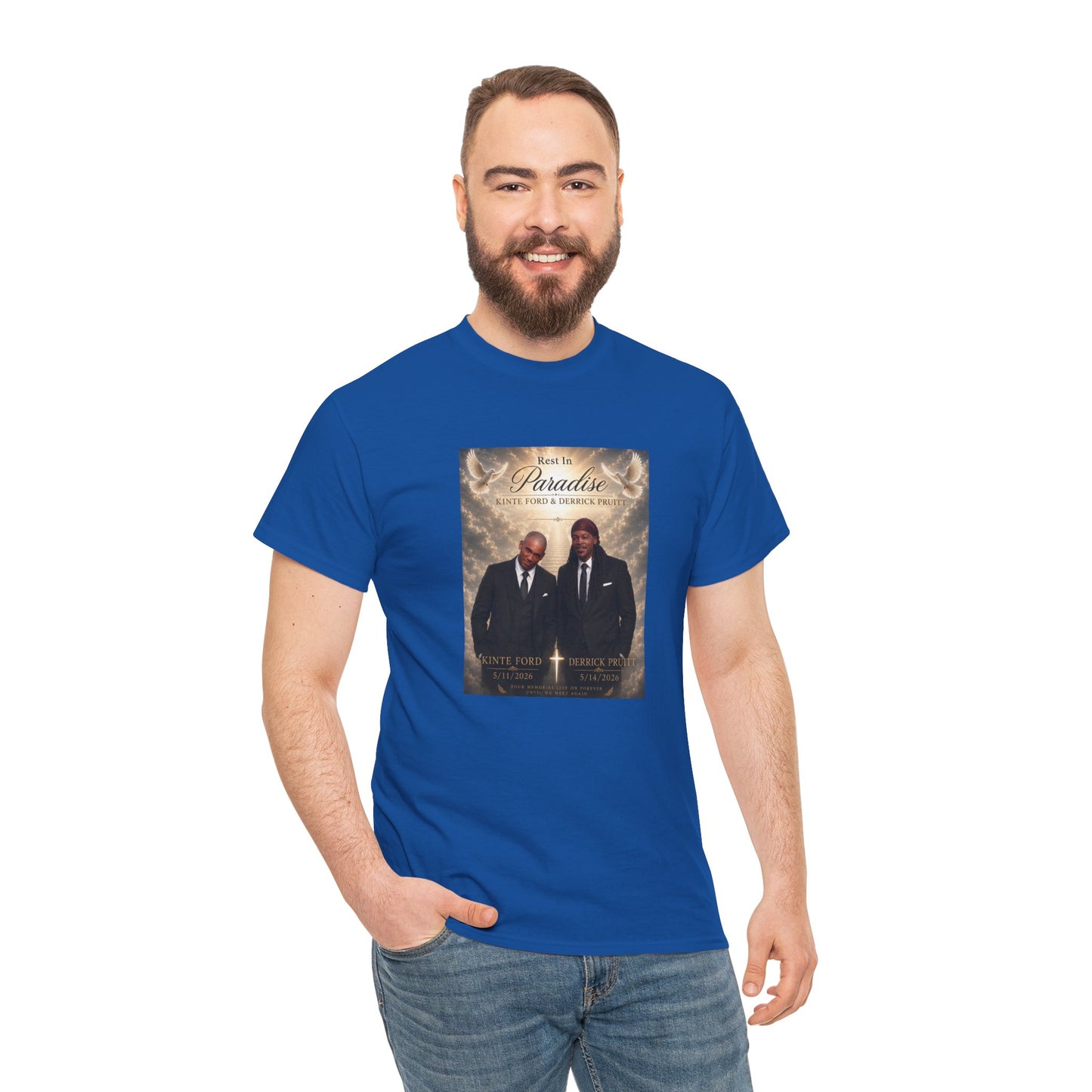 Memorial Tribute Tee — "Rest in Paradise" Funeral Remembrance Shirt