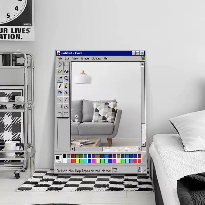Retro Pixel Style Mirror-5