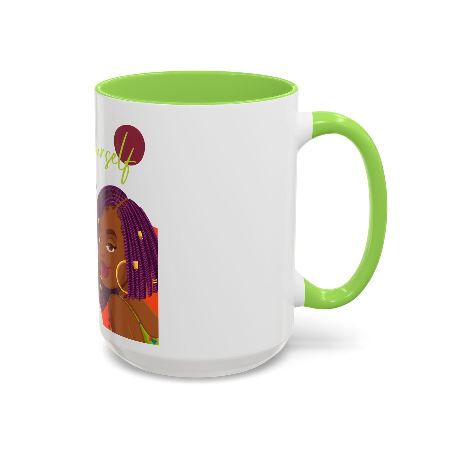 Colorful Be Yourself Mug, Inspirational Coffee Cup, Gift for Friends, Empowerment Mug, Unique Art Mug, Perfect for Birthdays