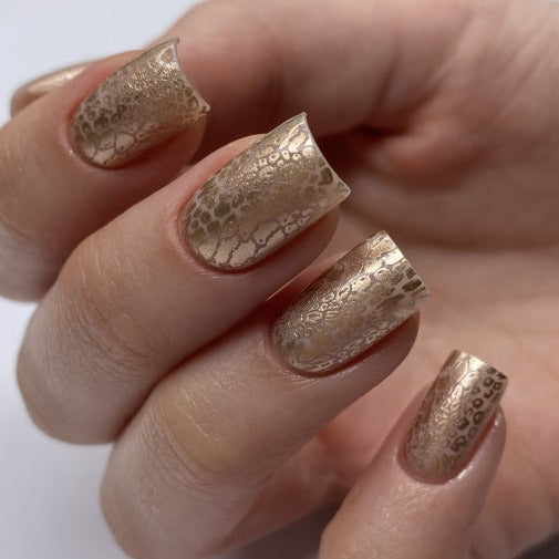 DARK Stamping Polish White Gold Metallic #21, 10ml-2