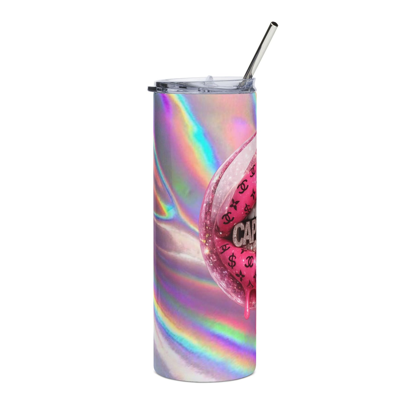 Capricorn Dripping Lip Art Tumbler 20oz Stainless Steel