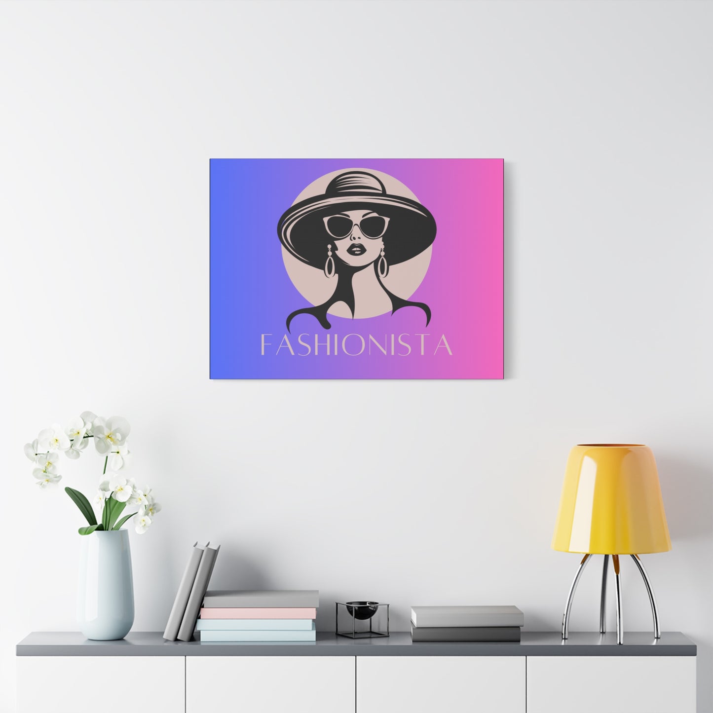 Fashionista Matte Canvas Wall Art, chic home decor, stylish gift for fashion lovers, wall decor, modern art piece, unique artwork