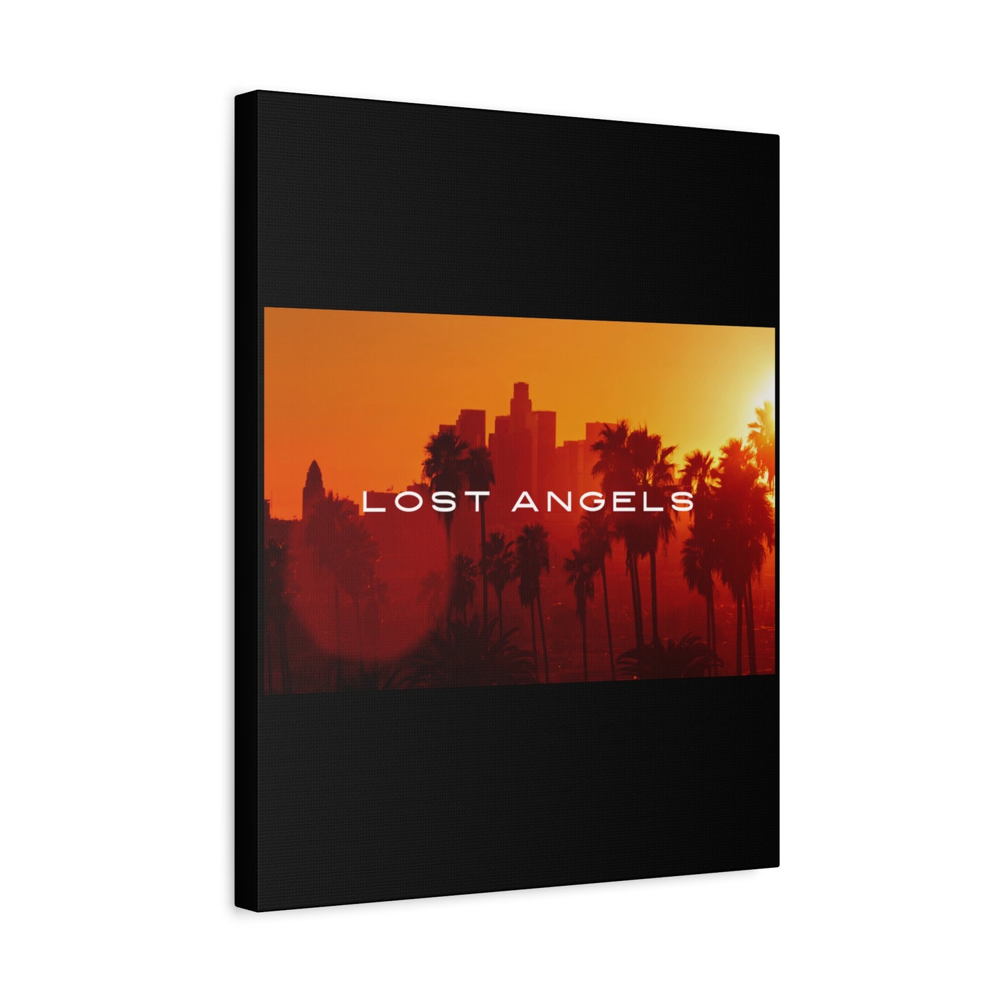 Lost Angels Wall Art Canvas | Sunset Cityscape Print, Home Decor, Gift for Art Lovers, Modern Living Room, California Vibe
