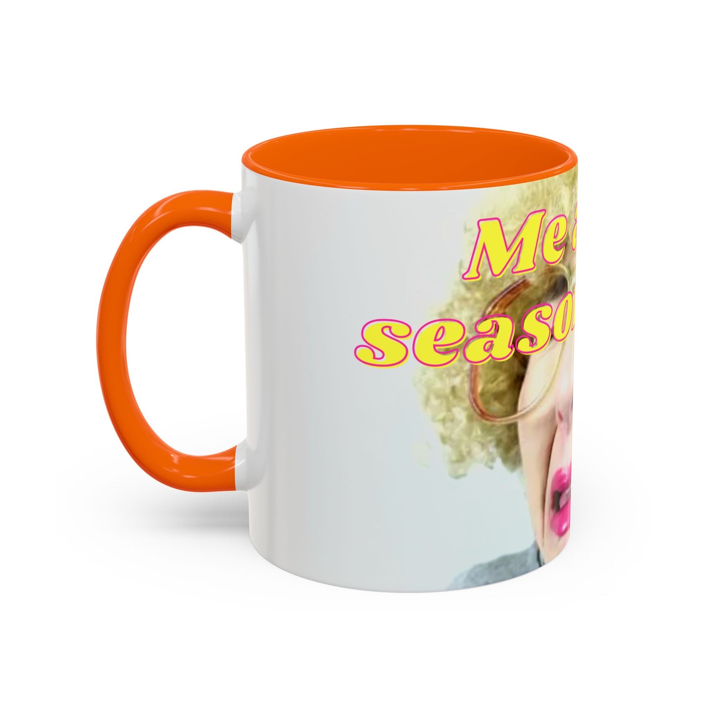 Humorous Accent Coffee Mug, "Me at the season finale", Funny Gift for TV Lovers, Comedy Merchandise, Unique Birthday Present, Fun Housewarming Mug