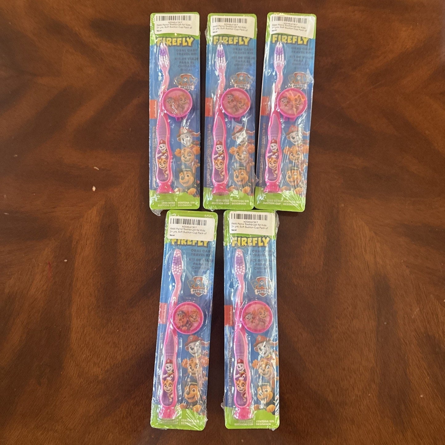 10x Firefly Nickelodeon Paw Patrol, 1 Manual Soft Toothbrush & 1 Cap, Travel kit