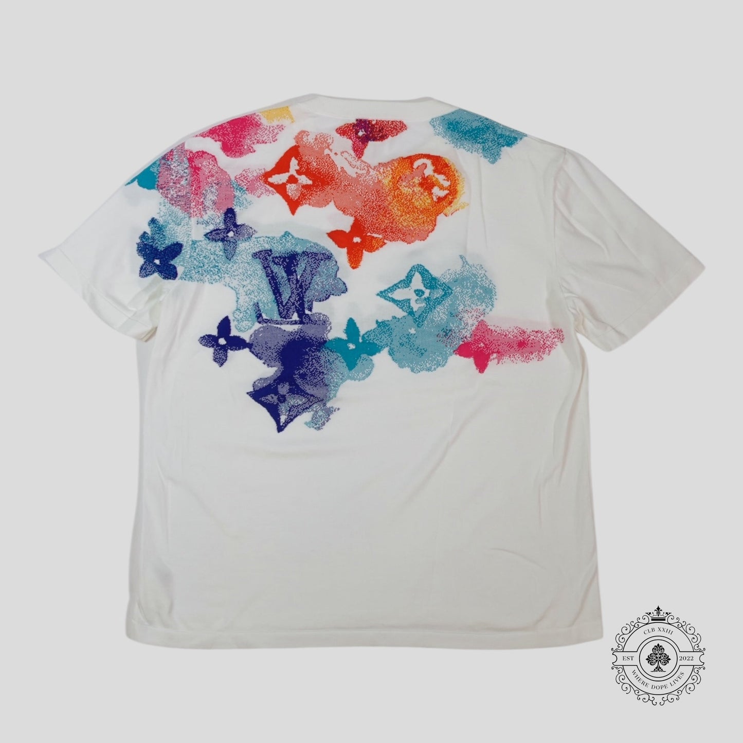 Louis Vuitton Jacquard Watercolor Monogram Tee in White