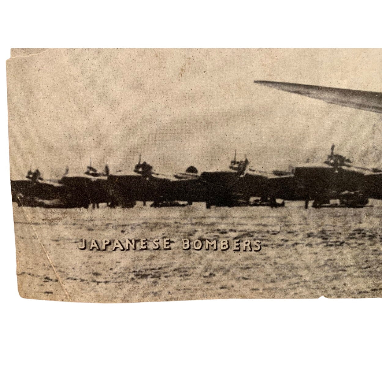 Vintage 5" by 8" James Phillips Japanese Bombers WWII Black White Photo Print
