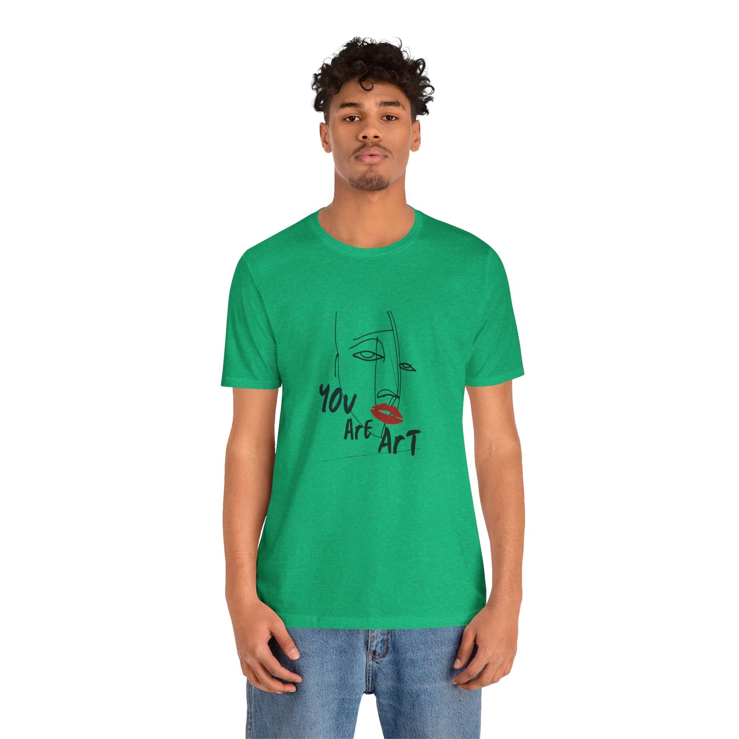 Artistic Expression Unisex Tee - You Are Art, Creative Gift, Casual Wear, Modern Design, Art Lover's Shirt