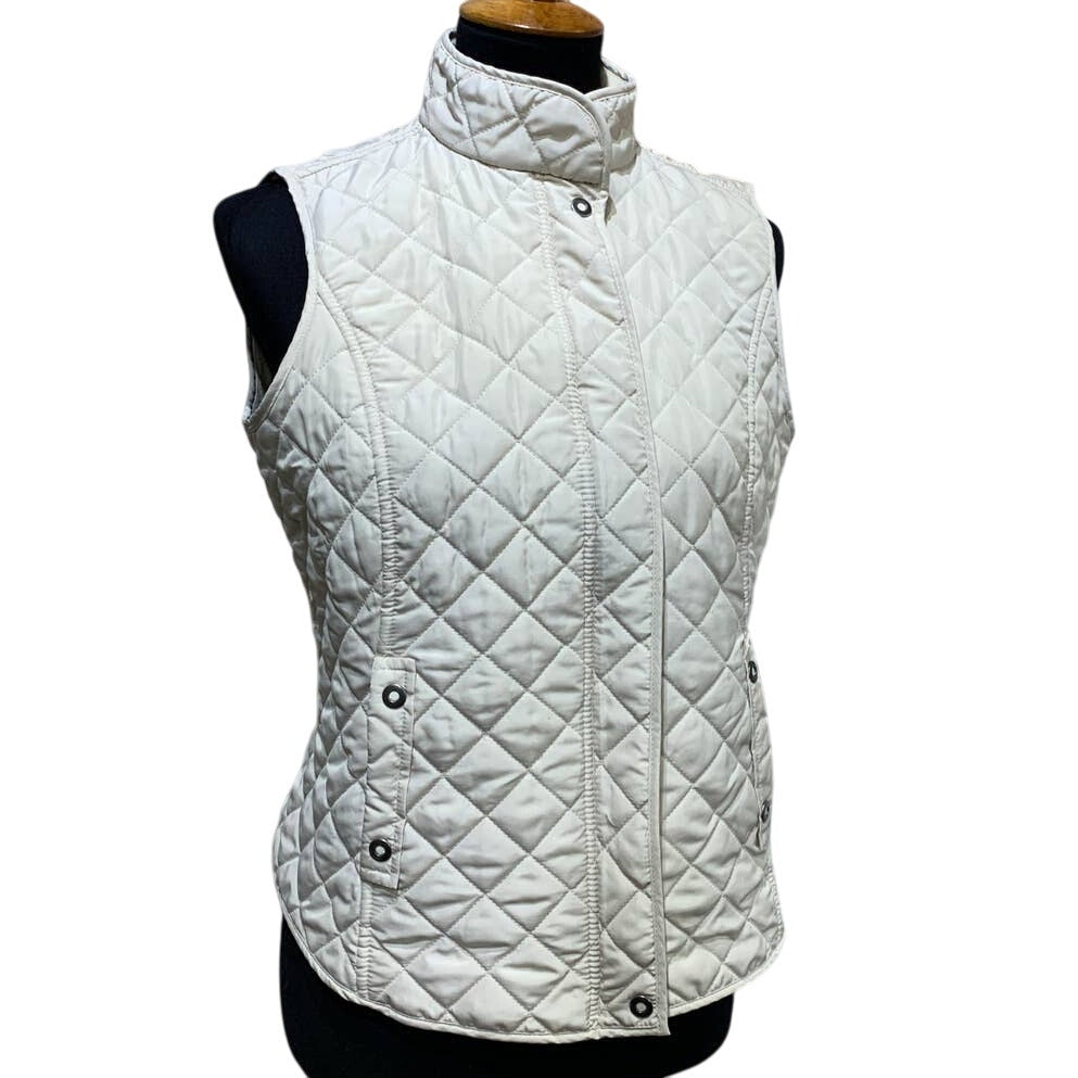 Van Heusen Small Ladies Full Zip Quilted Fleece Lined Warm Outerwear Vest