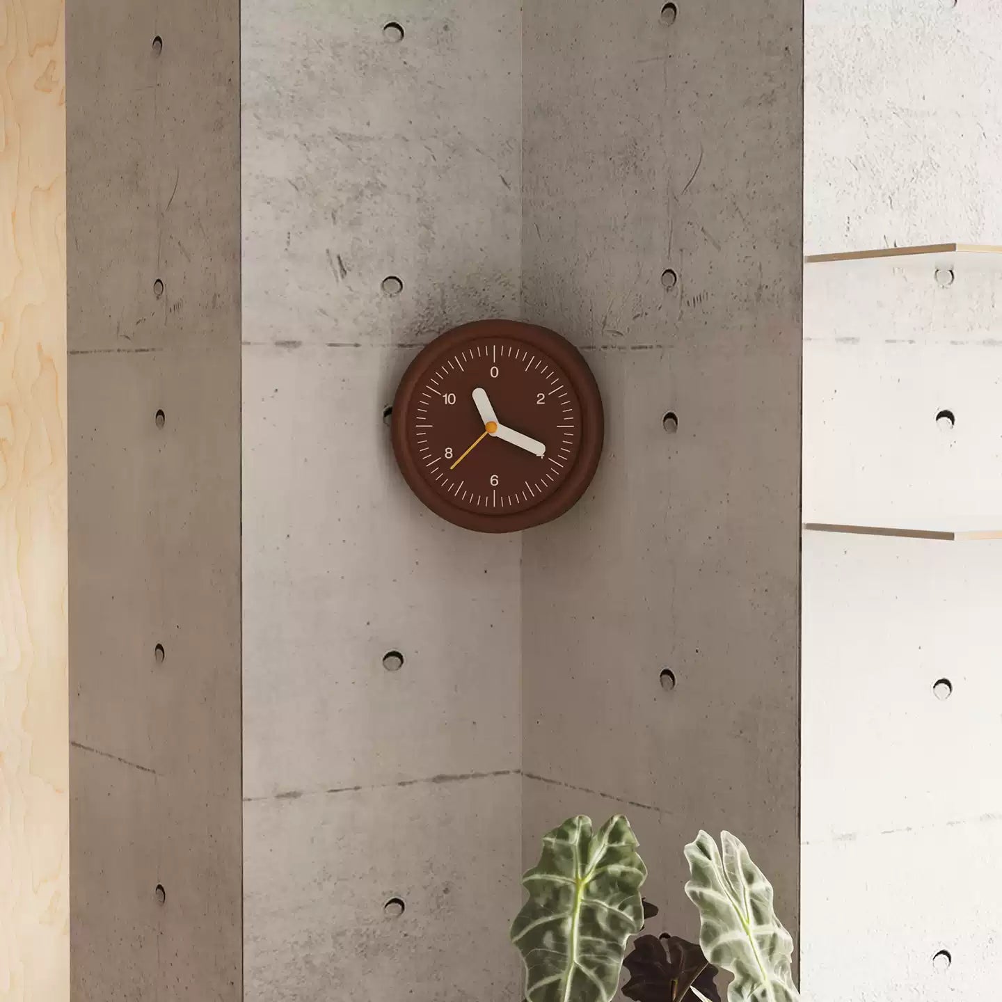 Brown Corner Clock-3