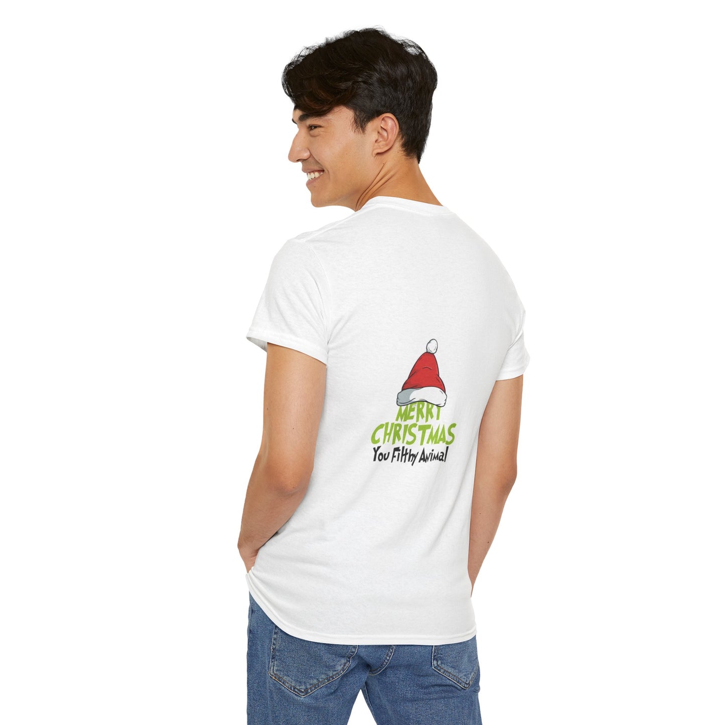 Funny Christmas Tee, Unisex Holiday Shirt, Naughty Nice Christmas Gift, Merry Christmas T-Shirt, Santa Gift