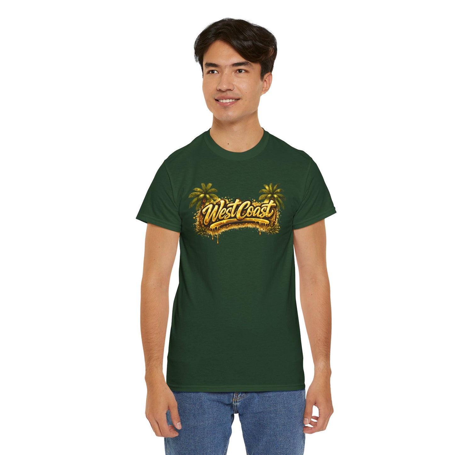 West Coast Palm Tree T-Shirt — Retro Surf Vibe Tee