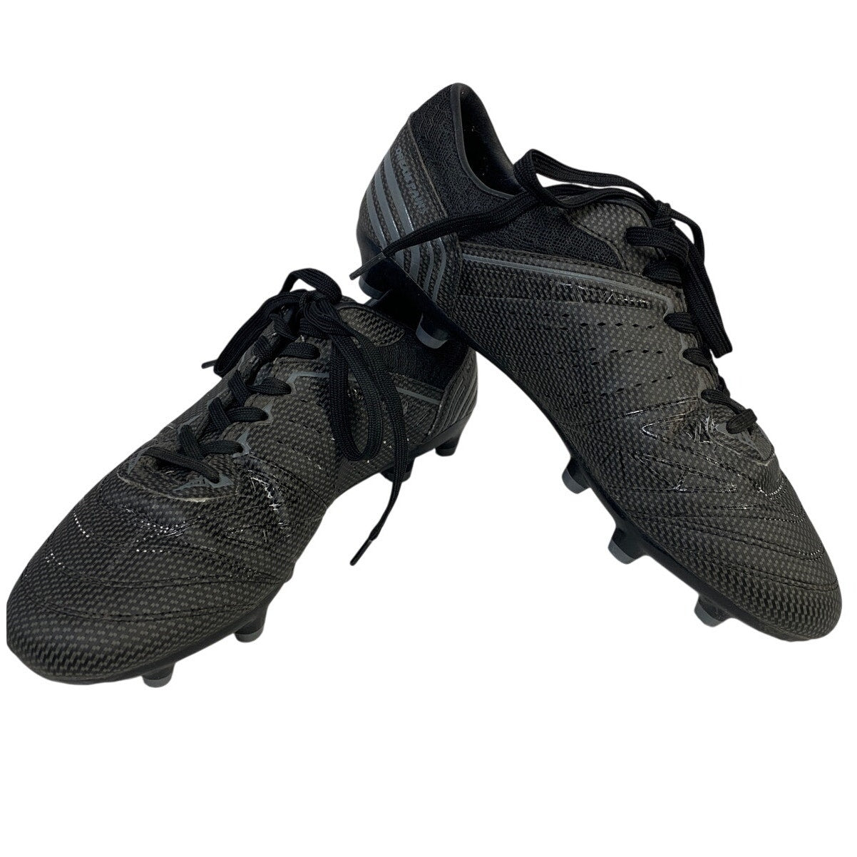 Dream Pairs Mens Size 9 Black Cleats Lace Up Round Toe Sport Soccer Shoes