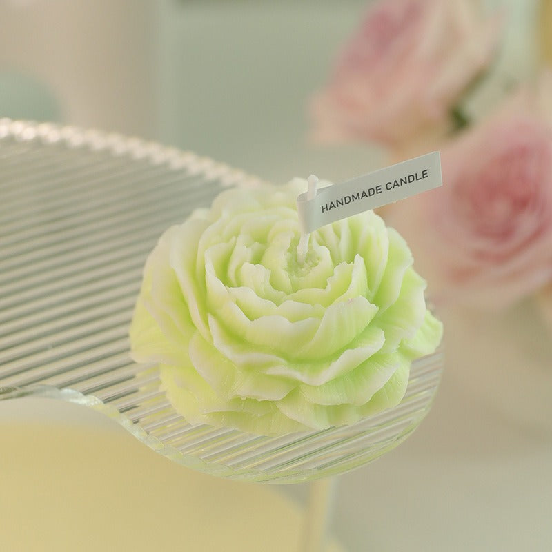 Pure handmade peony shaped aromatherapy candle wedding gift, birthday gift, banquet decoration