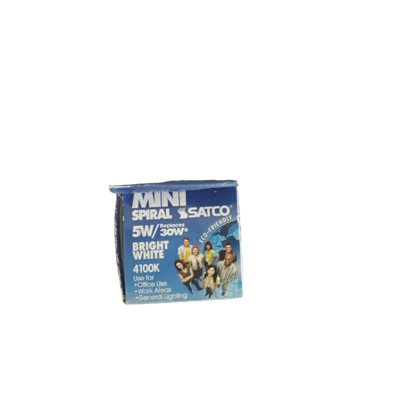 Satco 5W Replaces 30Ultra Mini Spiral E12 Candelabra base 4100K fluorescent bulb