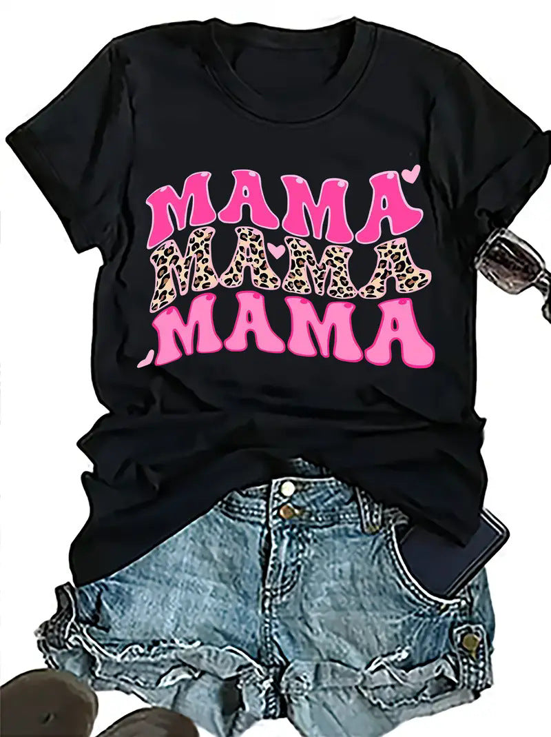 Women's Short Sleeve Round Neck T-Shirt Women's Clothing Gift