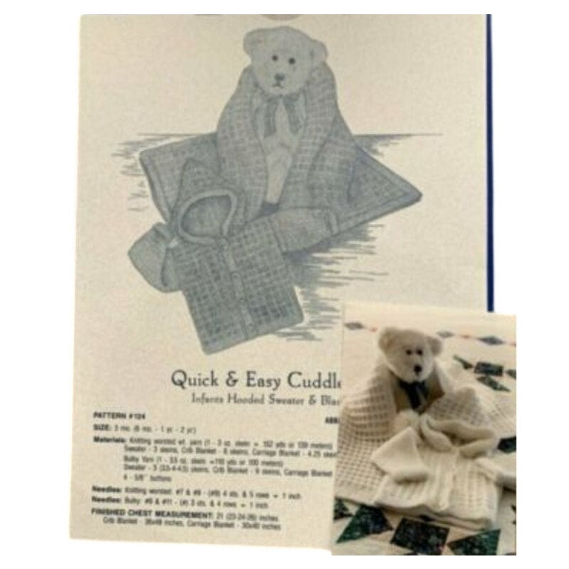 Vintage 1995 Country's Child 124 Quick & Easy Cuddle Up Knitting Pattern