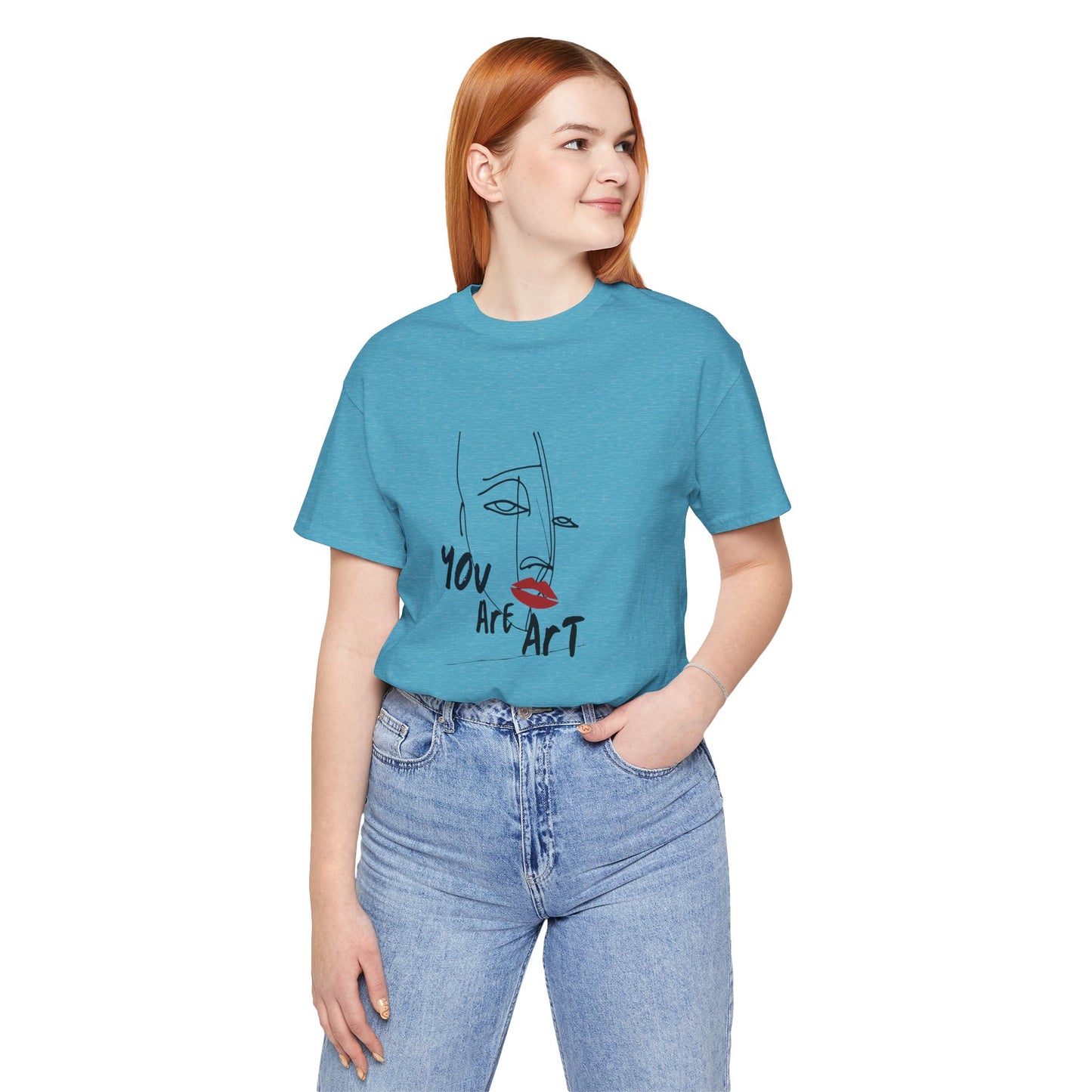 Artistic Expression Unisex Tee - You Are Art, Creative Gift, Casual Wear, Modern Design, Art Lover's Shirt