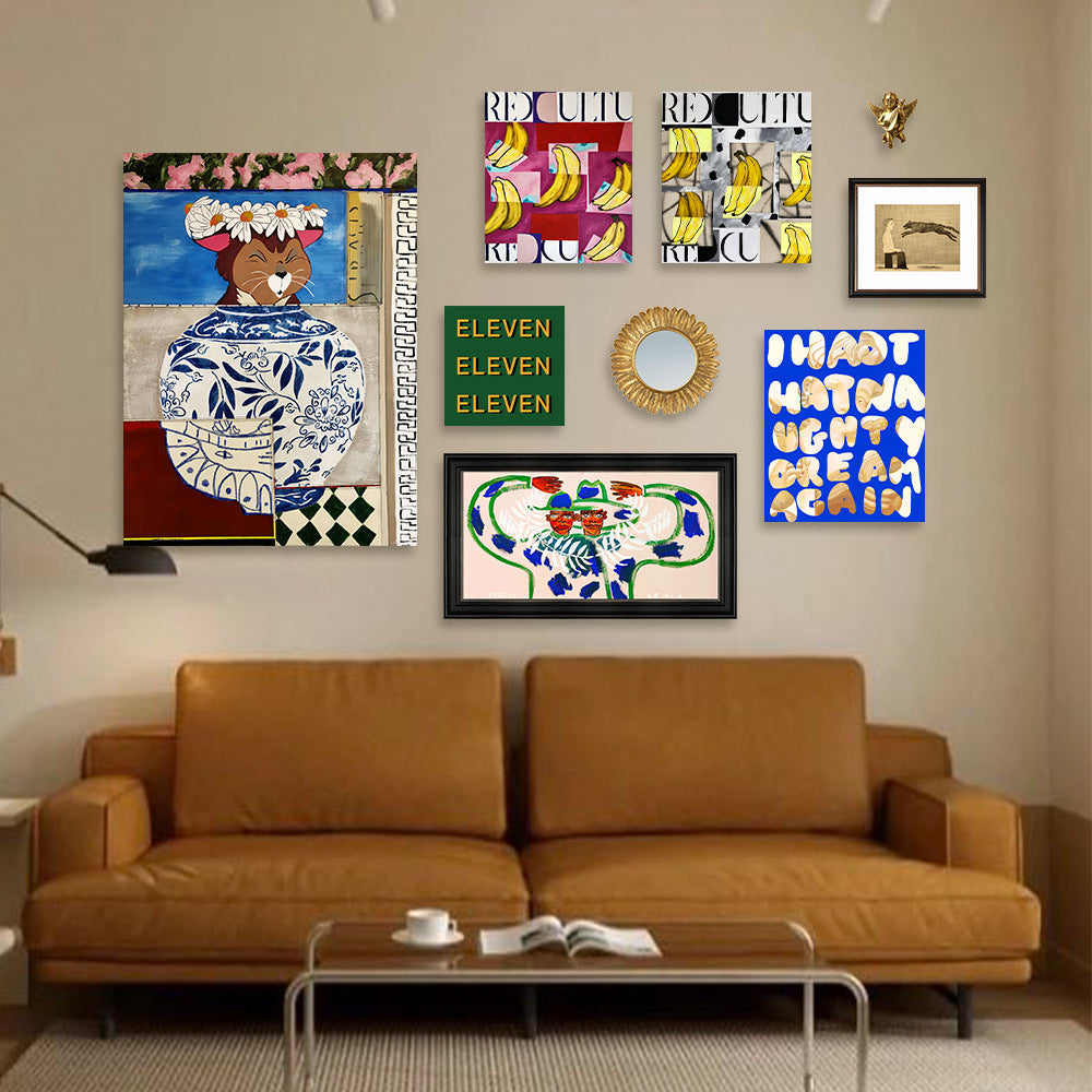 Modern Abstract 9 Piece Wall Art Set-1
