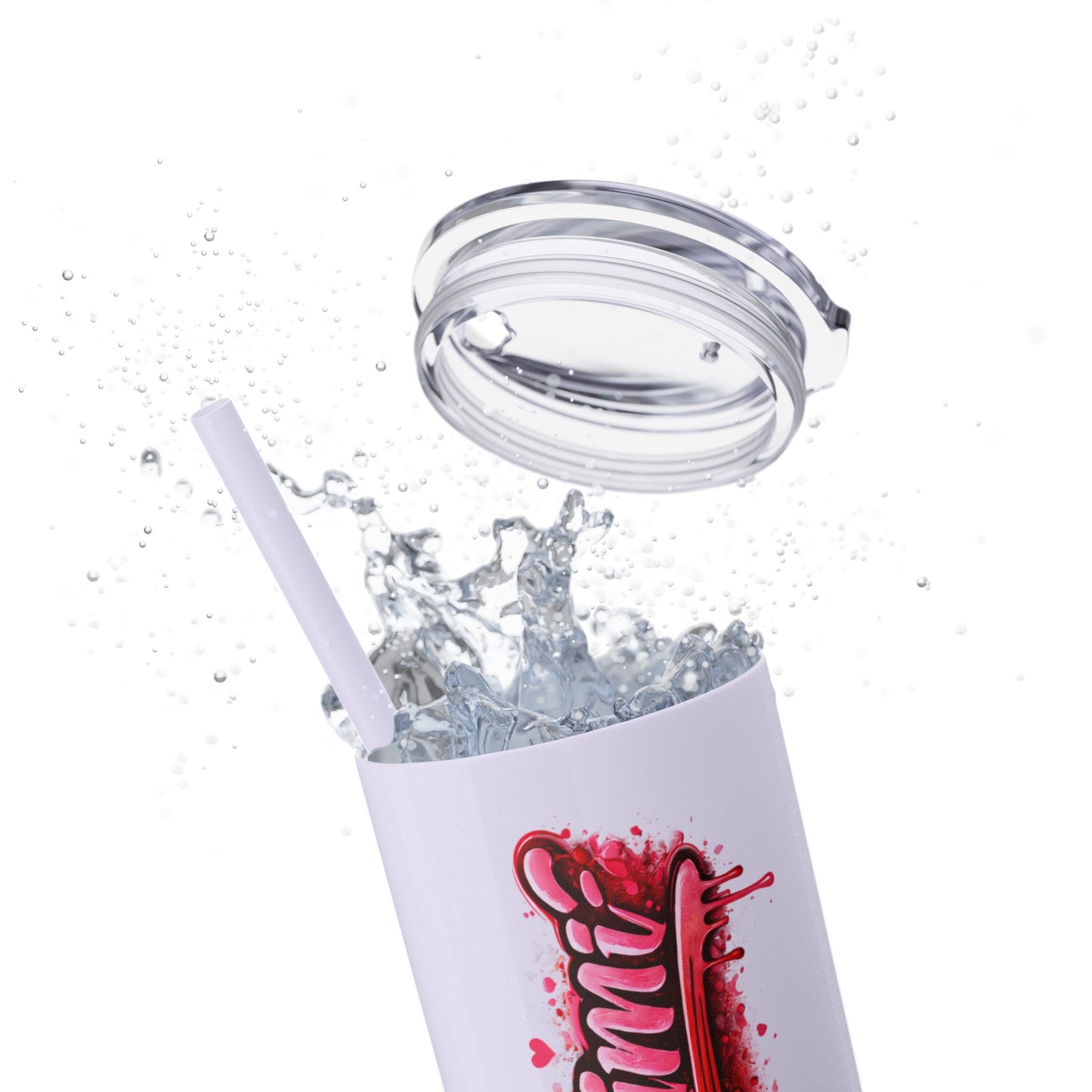 Skinny Tumbler – 'Lake & Lemons' Red Script 20oz Insulated Straw Tumbler