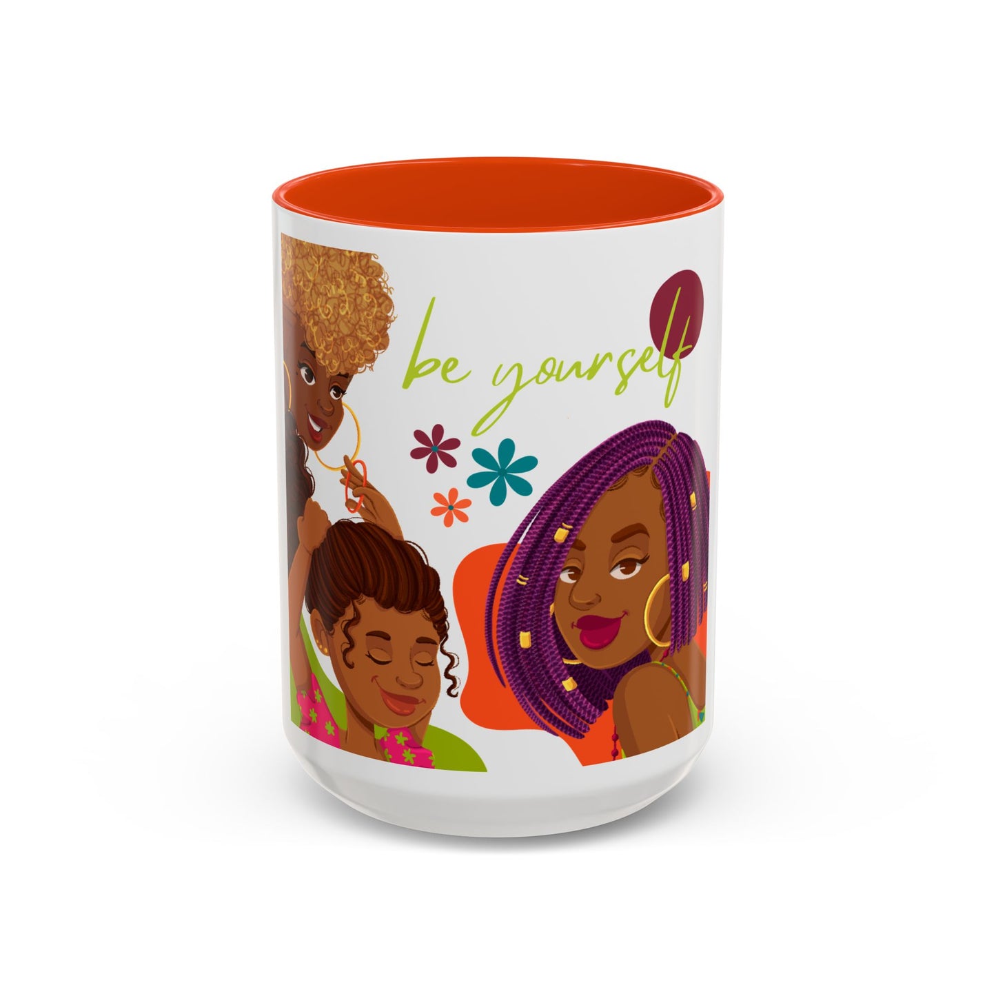 Colorful Be Yourself Mug, Inspirational Coffee Cup, Gift for Friends, Empowerment Mug, Unique Art Mug, Perfect for Birthdays