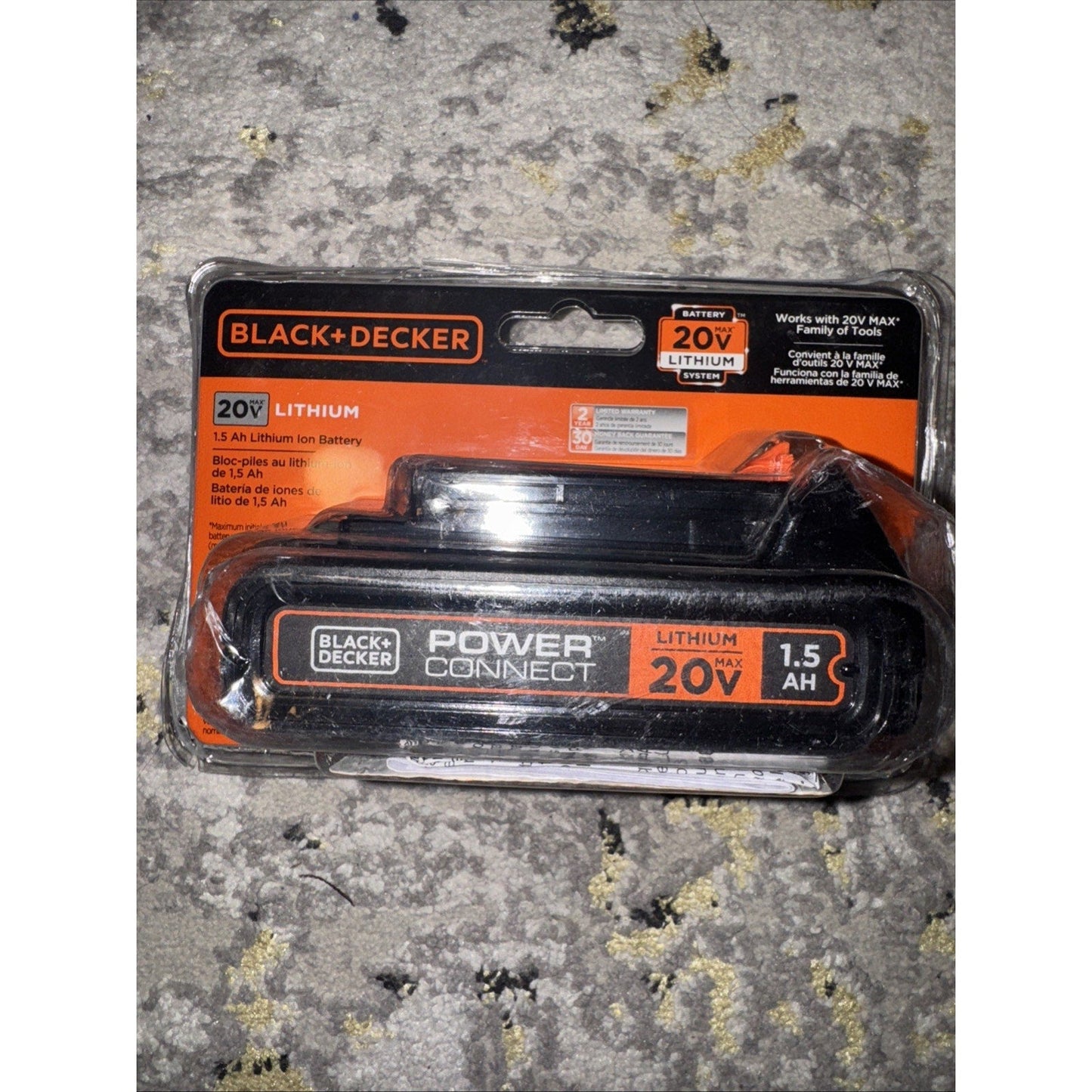 BLACK+DECKER LBXR2020-OPE 20V MAX LITHIUM BATTERY NEW IN RETAIL SEALED PACKAGE
