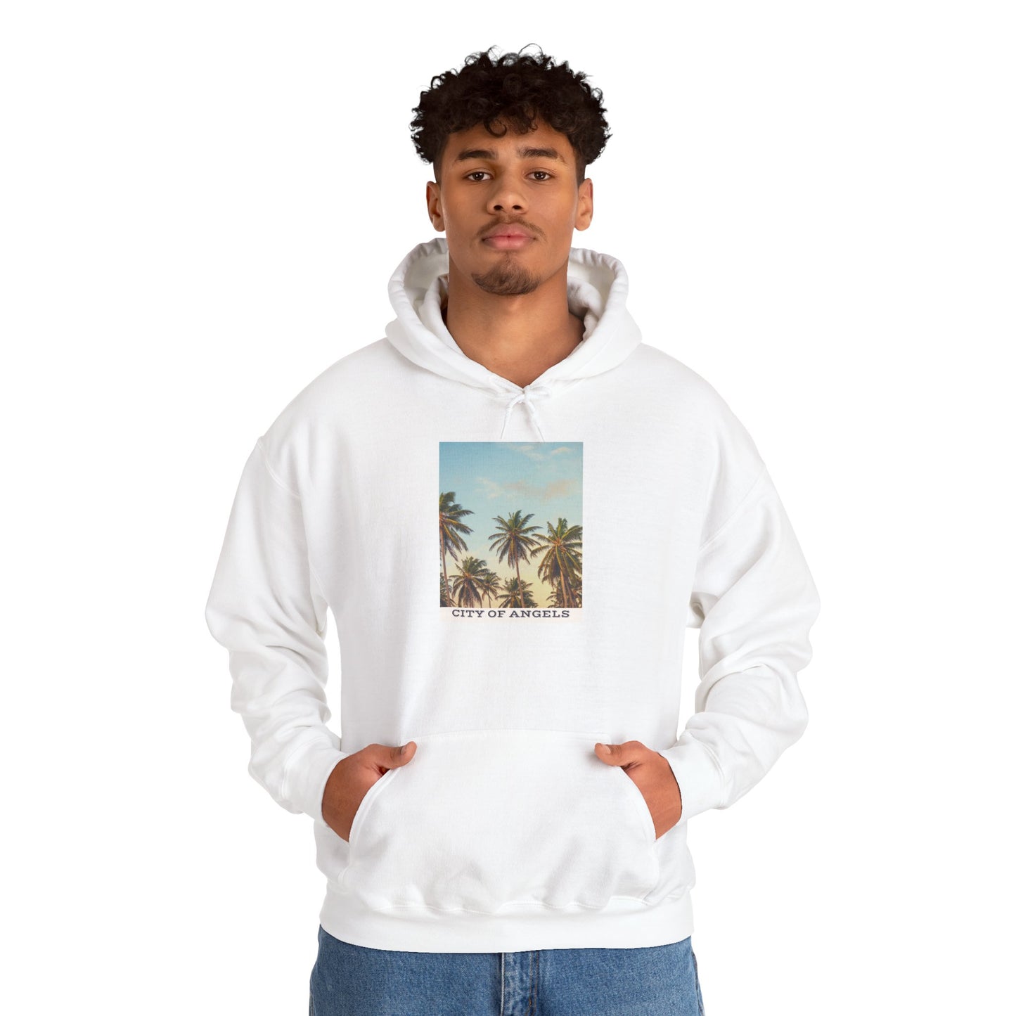 California Palm Trees Hoodie, Unisex Sweatshirt, Coastal Style Apparel, Summer Vibes Gift, Vacation Wardrobe Essential