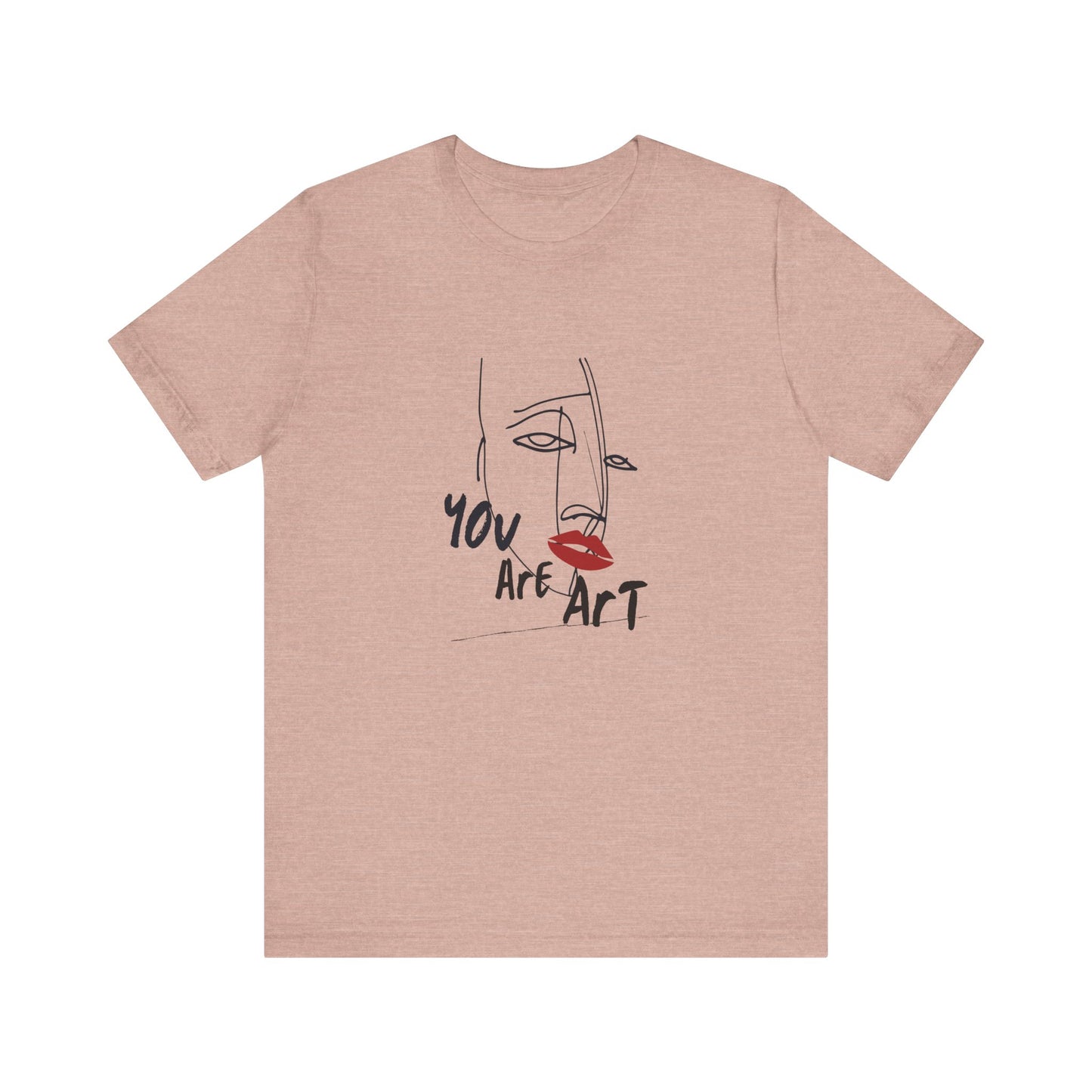 Artistic Expression Unisex Tee - You Are Art, Creative Gift, Casual Wear, Modern Design, Art Lover's Shirt