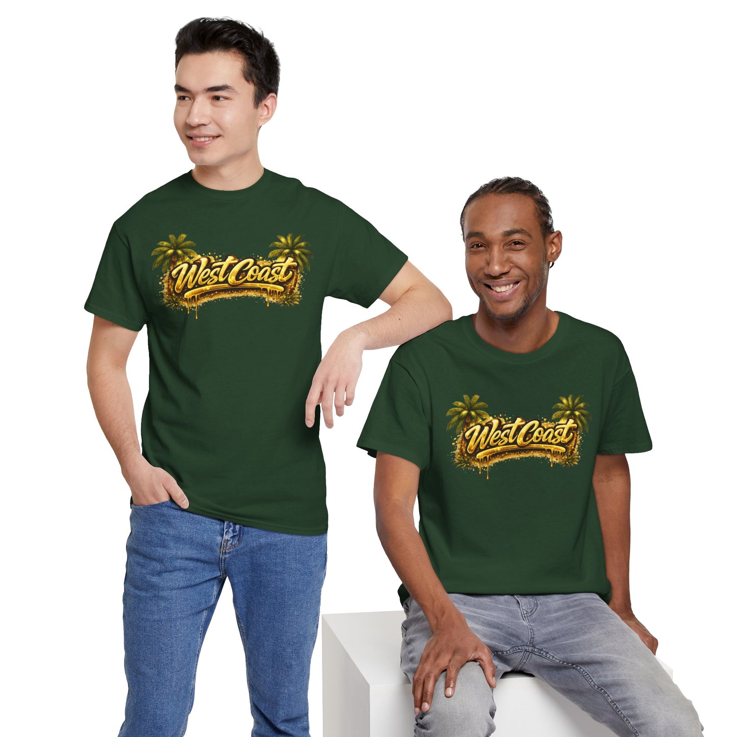 West Coast Palm Tree T-Shirt — Retro Surf Vibe Tee