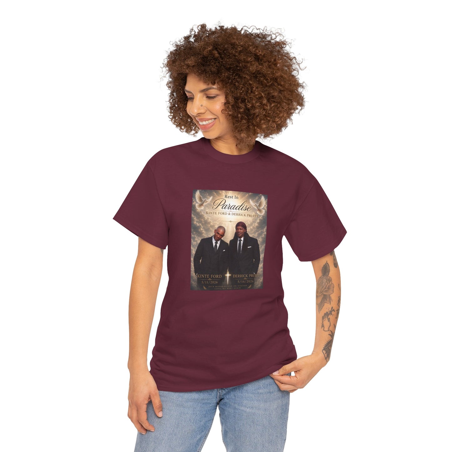 Memorial Tribute Tee — "Rest in Paradise" Funeral Remembrance Shirt