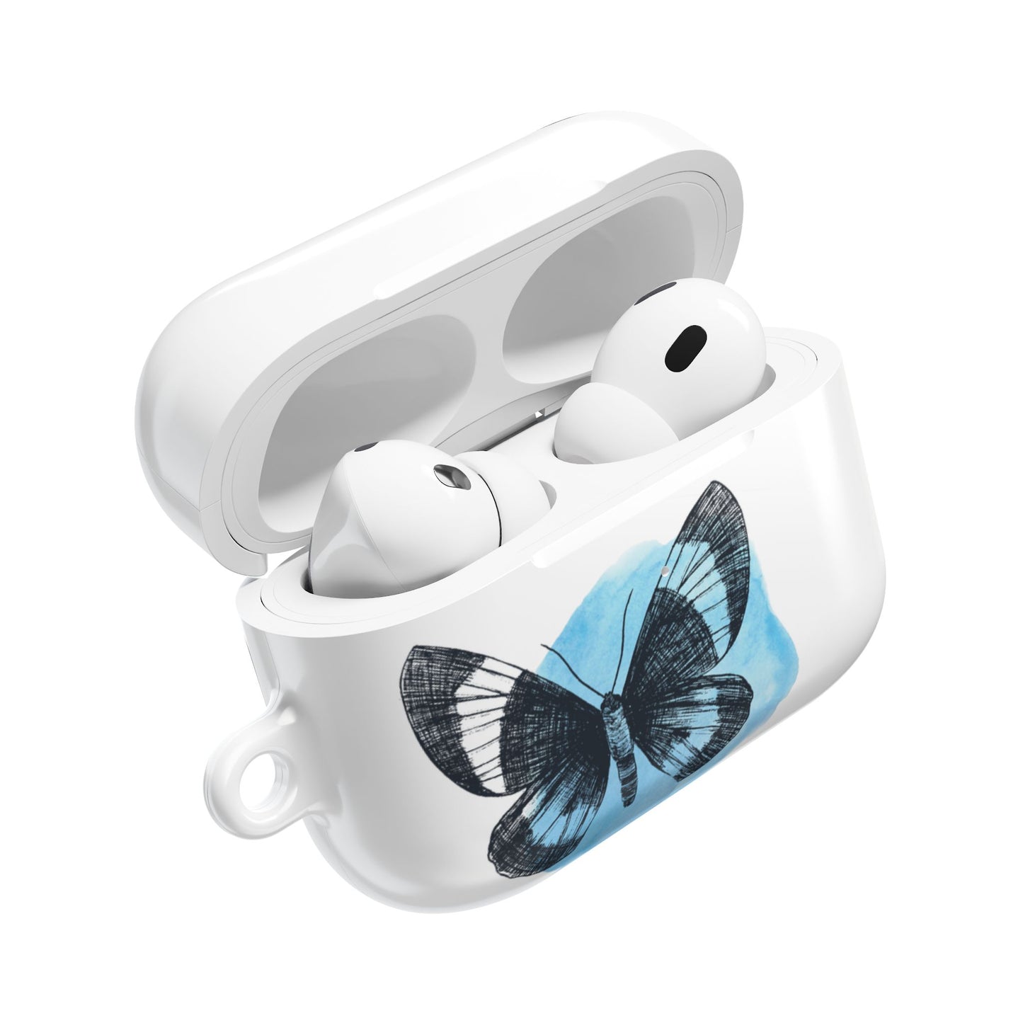 Artistic AirPod Cases with Butterfly Design, Motivational Gift for Music Lovers, Personalized Accessories, Unique Custodial Cases, [...]