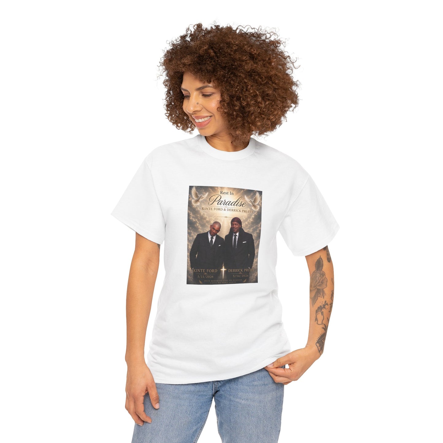 Memorial Tribute Tee — "Rest in Paradise" Funeral Remembrance Shirt