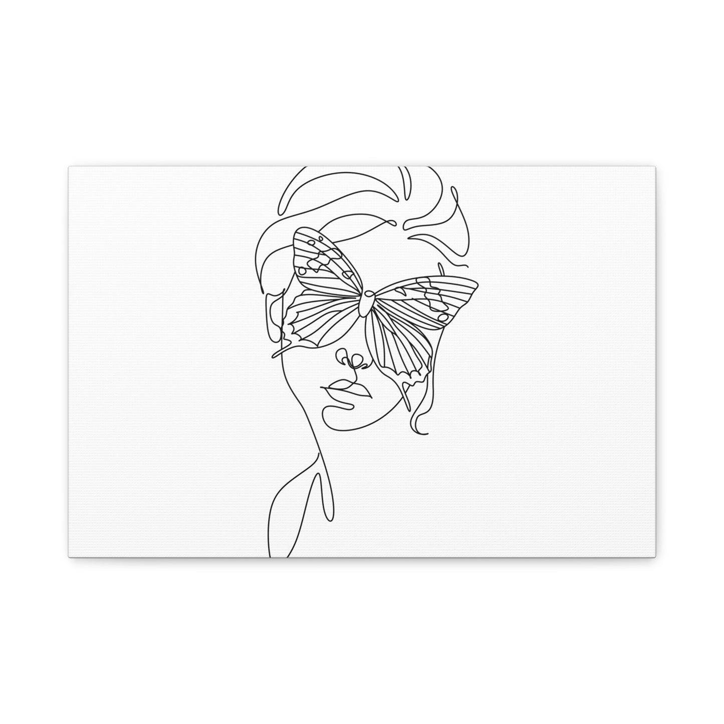 Minimalist Butterfly Canvas Art, Modern Home Decor, Gift for Nature Lovers, Wall Art for Women, Inspirational Wall Art
