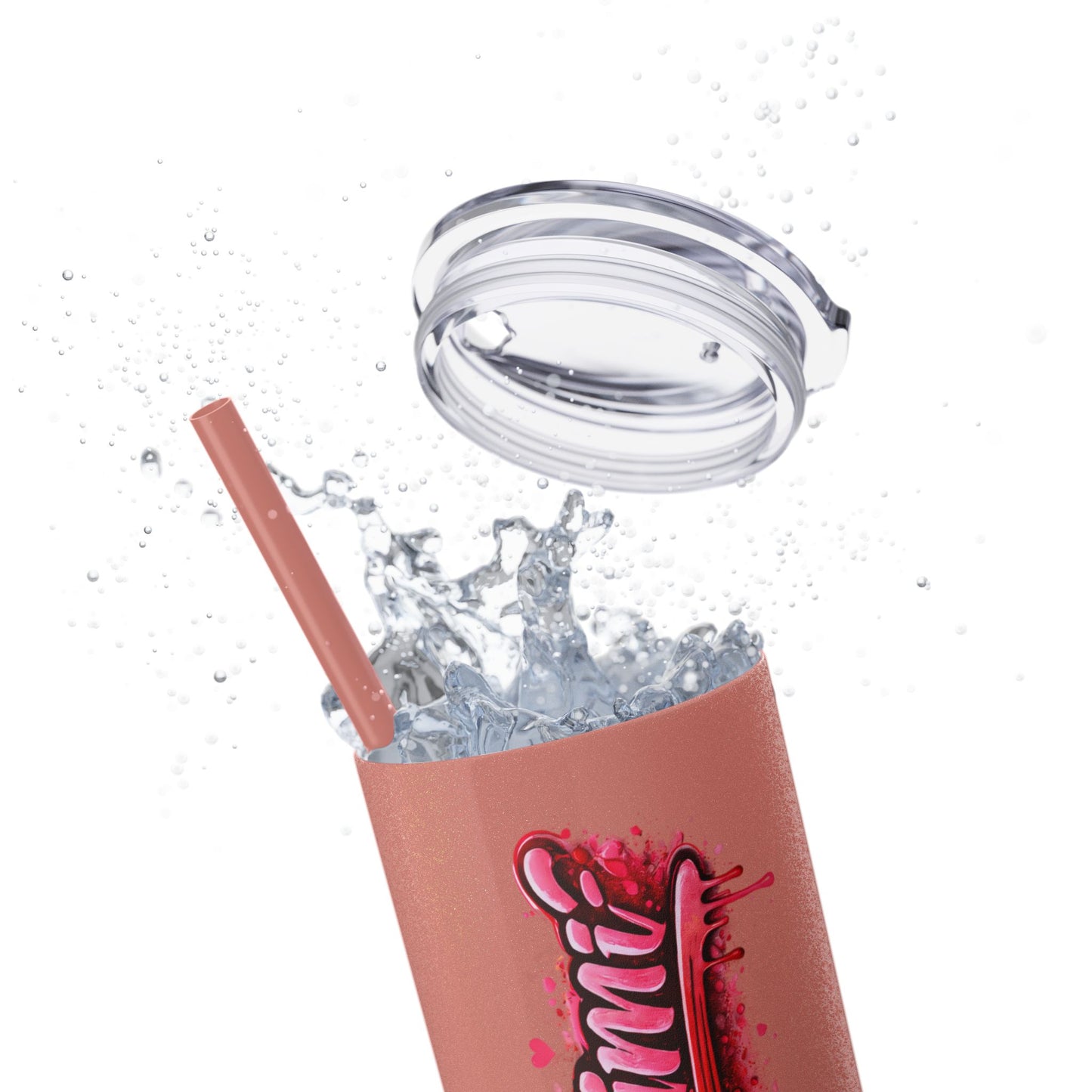 Skinny Tumbler – 'Lake & Lemons' Red Script 20oz Insulated Straw Tumbler