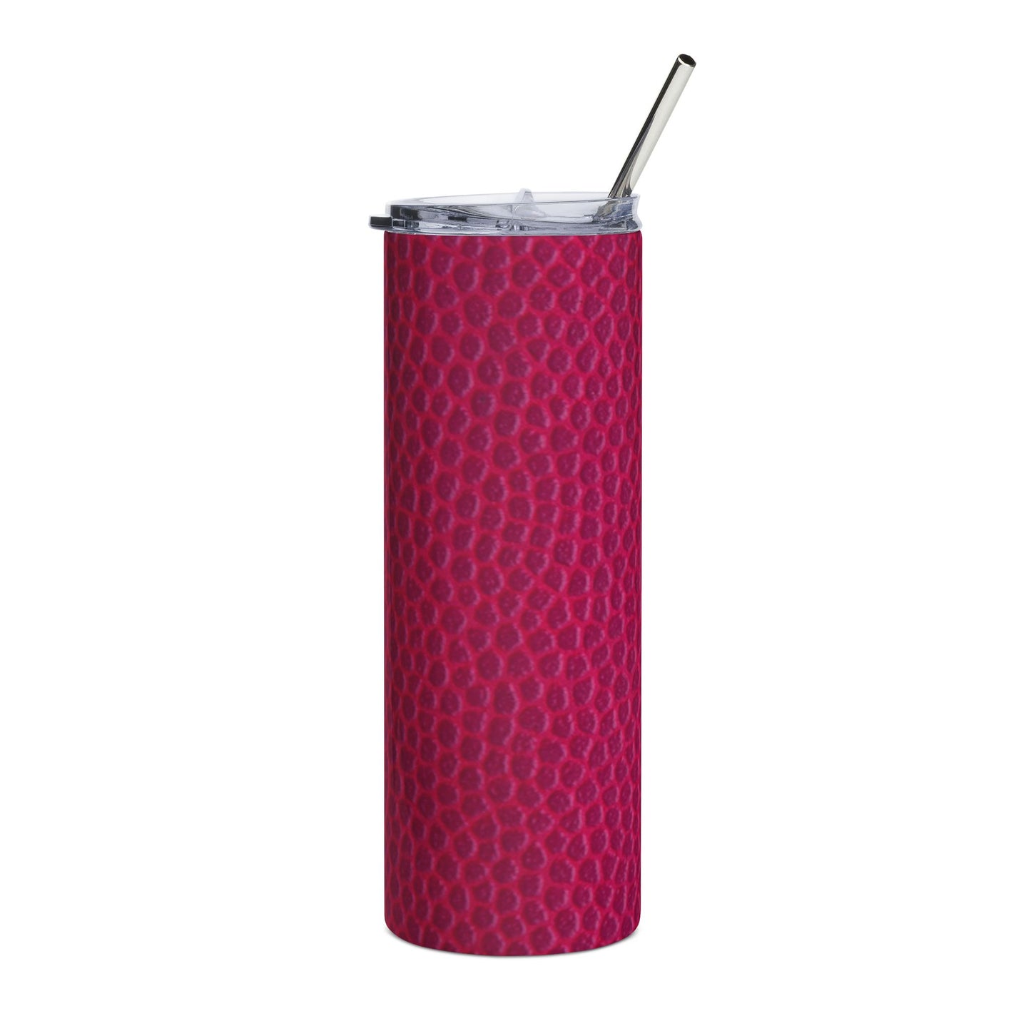 Customized Pink Pebble Texture Tumbler | 20oz Stainless Steel Skinny Travel Cup