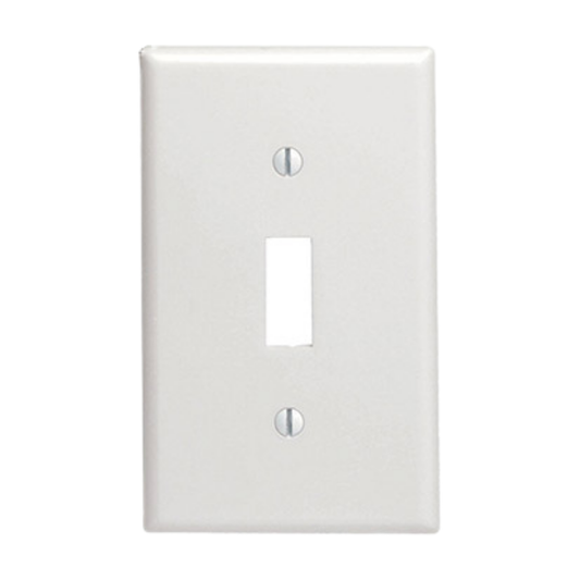 Switch Plate Cover Single White & Ivory (Durable Plastic)