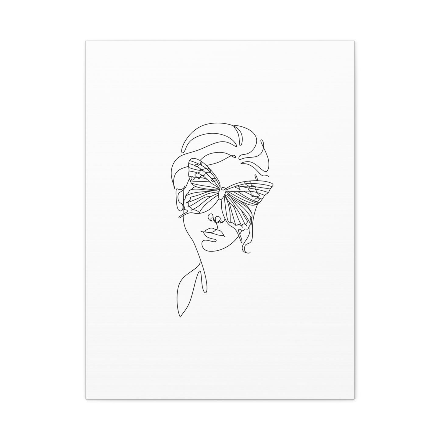 Minimalist Butterfly Canvas Art, Modern Home Decor, Gift for Nature Lovers, Wall Art for Women, Inspirational Wall Art